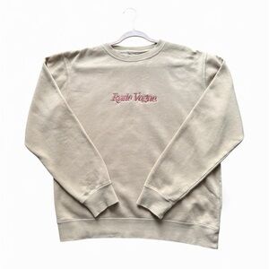 Rude Vogue Men's Cream Sweater designed in Canada size Medium